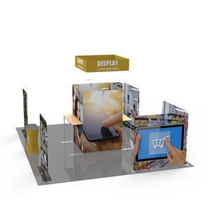 special design convenient install customized graphic modular trade show booth 20x30