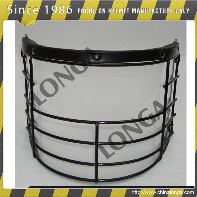 Special design Police riot Visor with Iron steel ring.