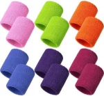 Sports Wristband Cotton Sweatbands for Men and Women Good for Tennis Basketball, Running, Gym, Working Out and promotional