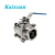 Import ss304 316 stainless steel 3pc socket manual welded ball valve with safety lock handle 1000wog for water gas clumbing from China