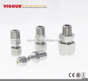 SS316L Male and Female tube connector tube fitting connector