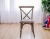 Import Stacking cross back wooden chair for dining room and wedding party rentals from chair manufature from China