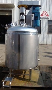 Stainless mixing tank single wall or jacketed mixing vessel