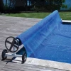 Stainless pool cover reel system for pool cover