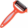 Stainless steel 3-in-1 fruit slicer hot sale Y-shaped pp handle fruit and tool apple vegetable rotary peeler