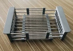 Stainless steel 304 handmade sink contain waste-bin, knife rest, drainer accessories.