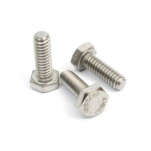 Stainless steel Din 933 Hex head bolts sizes M8*50