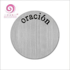 Stainless steel engraved charms uniform name plate