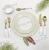 Import Stainless Steel Gold Flatware Set W/Lucite Handle S/5 &amp; 7 Pcs. place setting from India