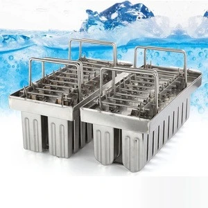 Stainless steel Ice Cream Tools 20 Holes Popsicle Moulds 20 cells Ice Cream Molds Fruit Ice Cream Maker