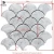 Import Statuary White Marble Grand Fish Scale Fan Shape Mosaic Tile Polished from China