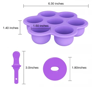 Summer 7 Cavity Ice Pop Molds Silicone Cooling Popsicle Mold BPA Free Ice Lolly Moulds Ice Cream Sticks Mold