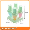 Summer Hot selling 4 PCS Sillicone Ice Cube Molds Popsicle Maker DIY Ice Cream Tools