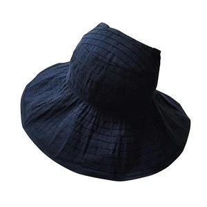 Summer UV Protection Ladies Visor Folding Empty Top Cloth Cap Sun hat