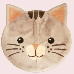 Super Popular Super Cute Cat With Big Face Pattern Faux Rabbit Fur Carpet For Child