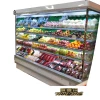 Supermarket vertical fruit and vegetable showcase refrigerated display freezer
