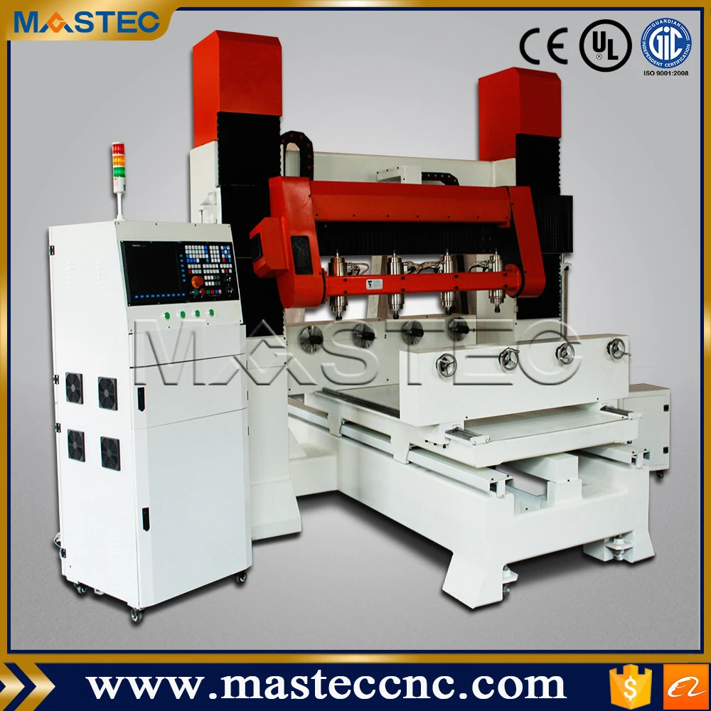 Swingable head 5 axis cnc router machine for wood 45 degree engraving