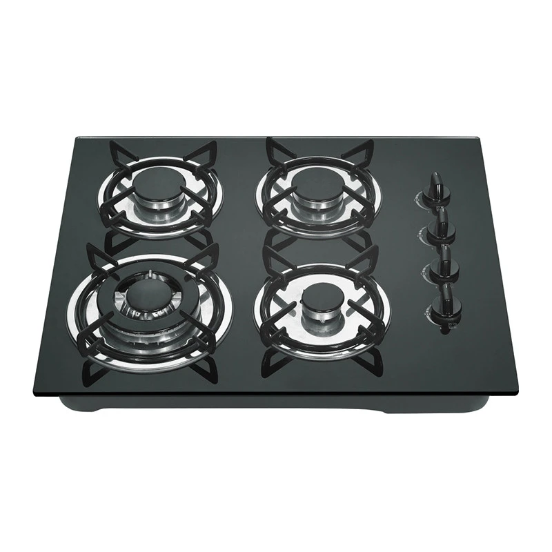Tempered glass surface 4 burner gas stove home use cooker gas oven