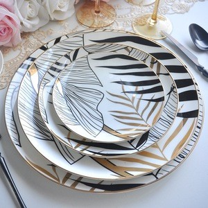 THE NEW DESIGN Japanese kitchen plate set luxury dishes set ceramic dinnerware set