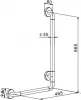 Toilet Elderly Handrail Disabled Assisted Frame Barrier-free Bathroom Non-slip Safety Handrail L Type
