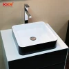 Toilet luxury acrylic resin solid surface artificial stone bathroom hand wash basin