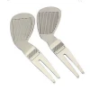 Tool wedge shape fork greens repair fork golf accessories golf fork metal ball divot