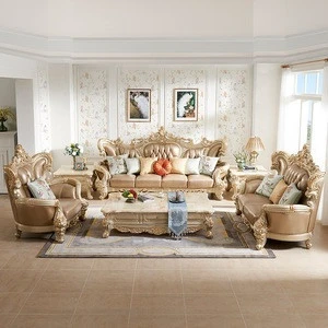 Top-end French palace wooden living room sofas
