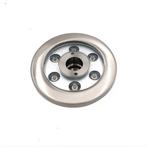 Top hot 6W Auto RGB IP68 stainless steel led ring water fountain light for swimming pool