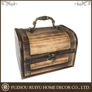 Top quality wooden treasure craft chest boxes