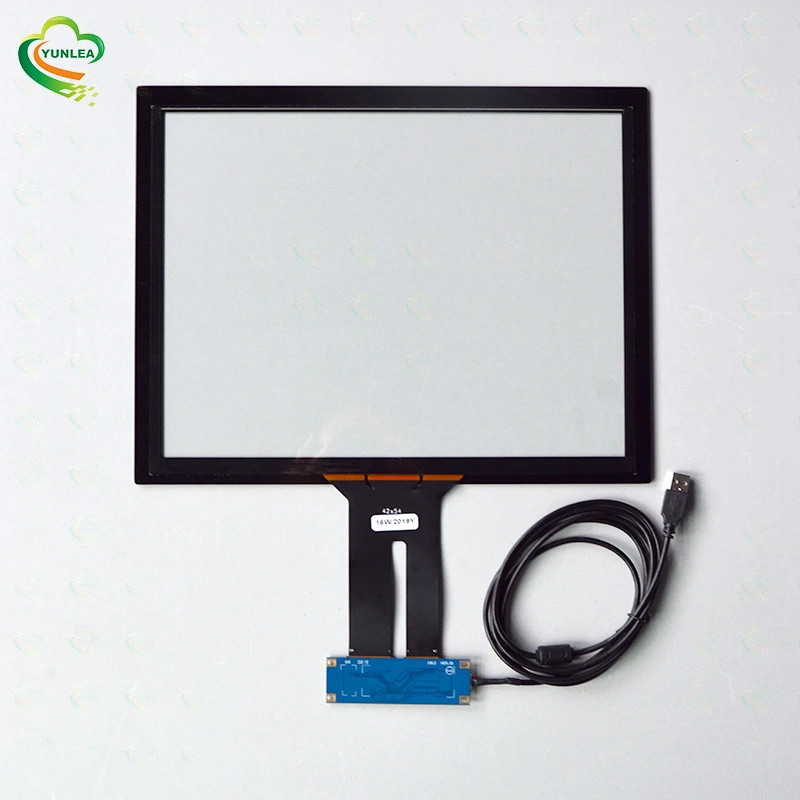 Touchscreen manufacturer custom multi touch water proof  usb pcap 15 inch capacitive touch screen panel kit