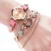 Trend diamond-encrusted Heart pendant bracelet watch decorative watch for women