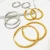 Import Trendy earring 2021 gold plated stainless steel chunky hoop earrings from China