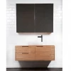 Trlife OEM factory customized wood bathroom furniture vanities with mirror hotel vanity cabinet