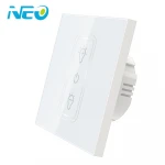 Tuya smart life wifi remote controlled glass touch wall dimmer switch for led lights