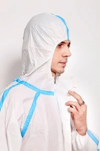 type 5/6 coverall for Epidemic station in microporous material