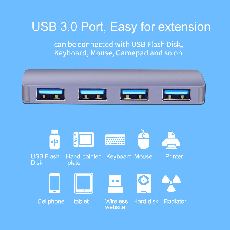 Buy Ultra Slim Portable 4 Usb Ports Multi 3.0 Usb Hub , Keyboard Mouse ...
