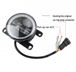 Universal LED Fog Light Cob Led Angel Eyes Fog Light 10w led light waterproof foglight