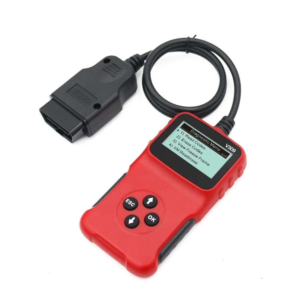 Universal OBDII Diagnostic Tool Scanner Code Reader Car Code Scan for All 1996 and Newer OBDII Compliant Vehicles V309