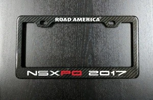 US Style 3k twill glossy carbon fiber license plate frame