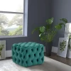 velvet ottoman buttoned bench, velvet stool, ottoman manufacturer