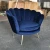 Import Velvet Sofa Chair - Charcoal, Navy & Pink from China