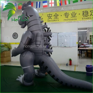 Walking Cheap PVC Inflatable Godzilla Cartoon Dragon Suit / Amazing Custom Design Inflatable Dinosaur Costume Toy