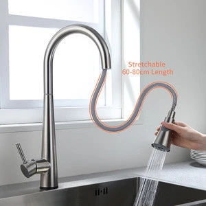 WANFAN KH1002SN Brushed Nickle kitchen faucet touch 304 stainless steel, kitchen taps sink faucets touch sensor kitchen faucet
