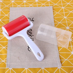 Washable lint roller dust remover reusable cleaning brush with cover