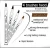 Import Waterproof Durable Eyebrow Pen 4 Fork Tips Pencil For Tattoo Design from China