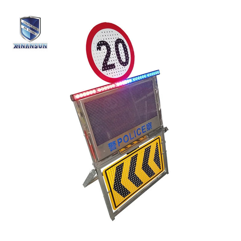 waterproof outdoor led display board traffic safety barrier
