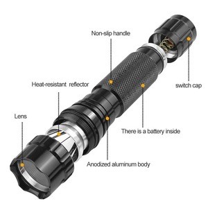 Waterproof strong light long range green light LED flashlight tactical flashlight torch for Coyote Hog Hunting light
