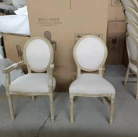 Wedding Events Used Stacking French Style Louis Chair Hotel Armchair