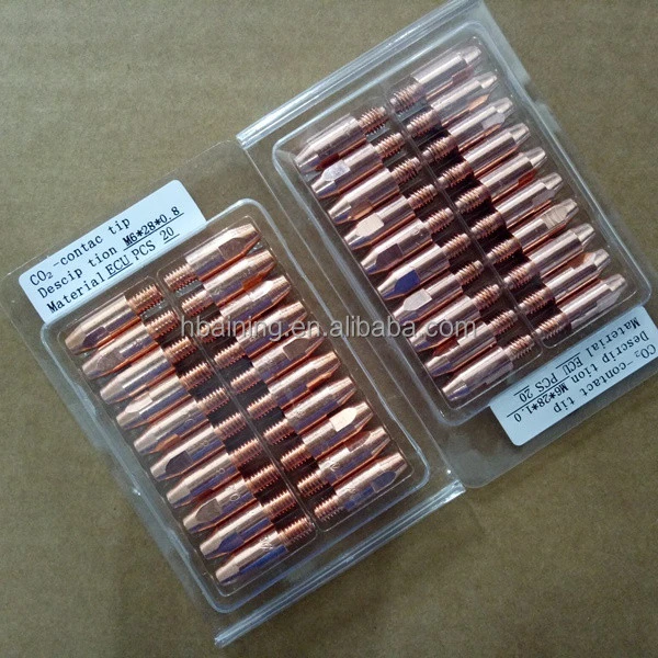Welding Accessories Manufacturer Provide Copper Contact Tip For MIG MAG