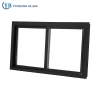 Well Design Black PVC Frame Flat Sliding Glass Door for Chest Freezer